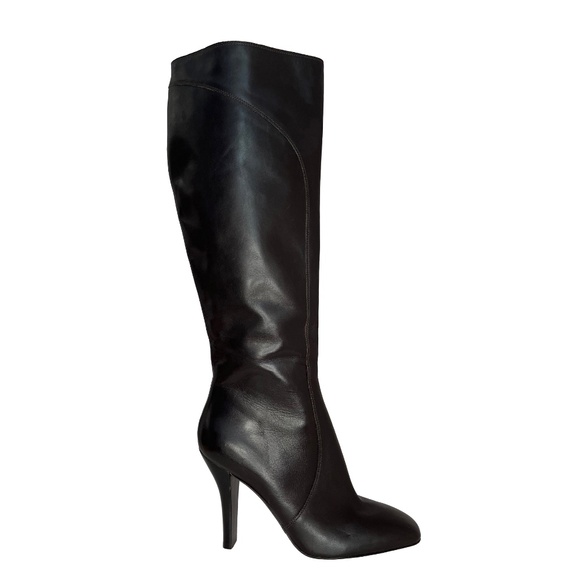 Espresso Leather Tall Boots - Picture 5 of 15